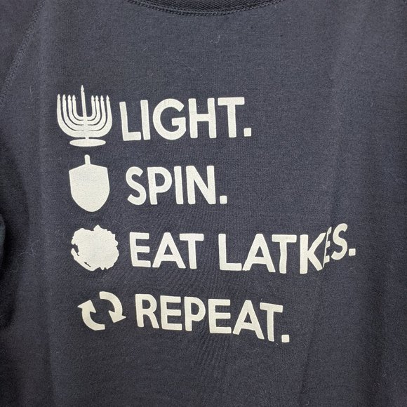 NWT Prince Peter Navy Hanukkah Sweatshirt - Picture 3 of 6